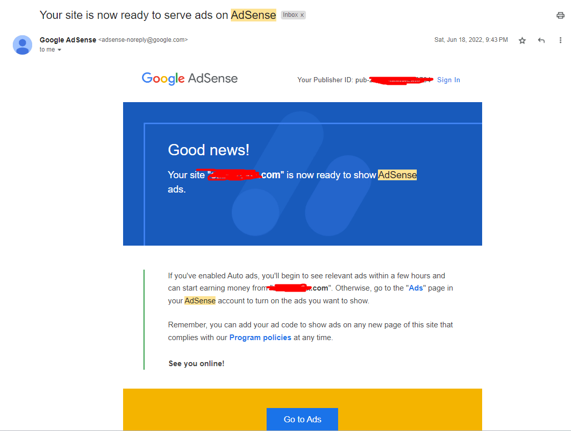 google adsense approval requirements