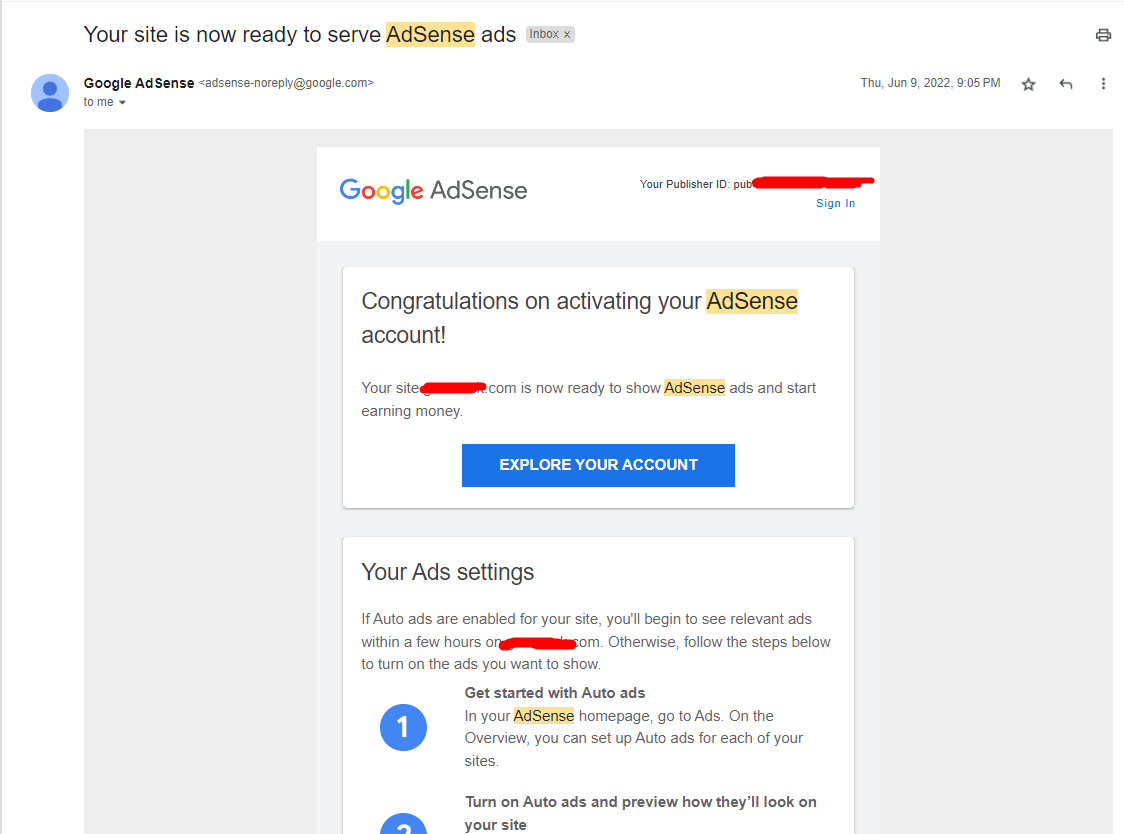 how to get adsense approval for blogger